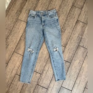 Old Navy Light Blue Ripped Skinny Jeans